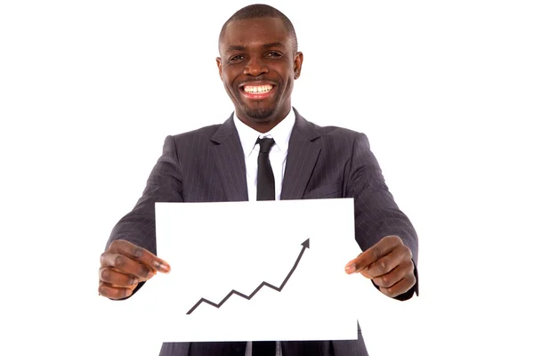 stock image Businessman with chart