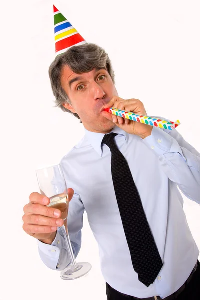 Businessman toasting Royalty Free Stock Images