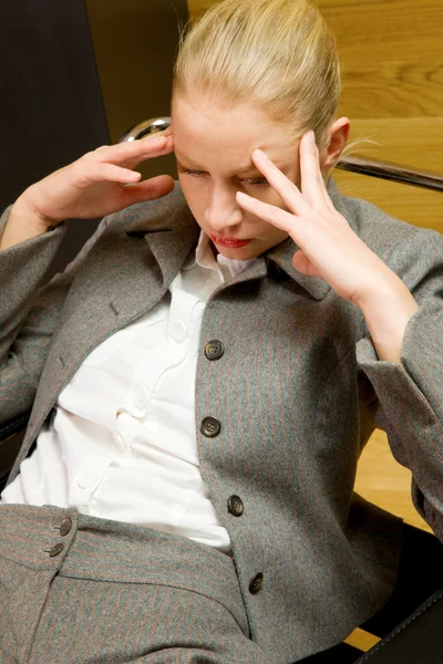 Business woman worried — Stock Photo, Image