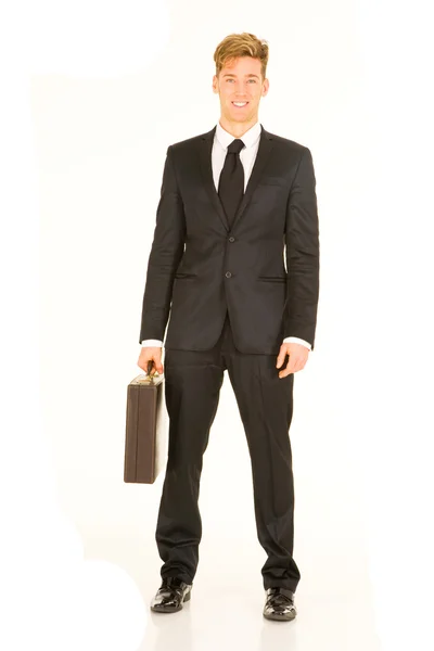 Empresario con maletín — Foto de Stock