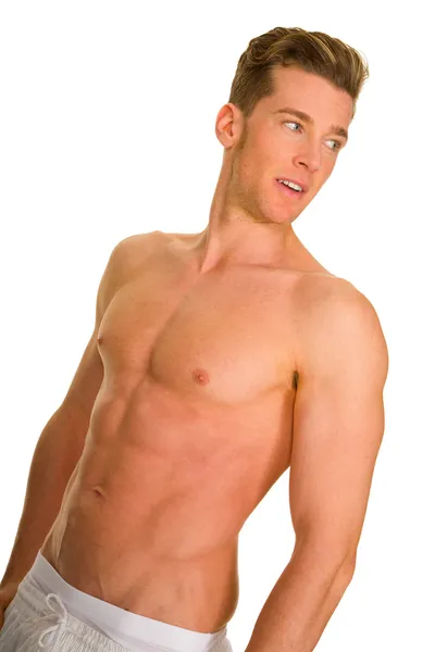 Mann mit nacktem Oberkörper — Stockfoto