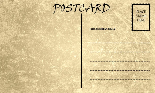 Plantilla de postal vacía Vintage — Foto de Stock