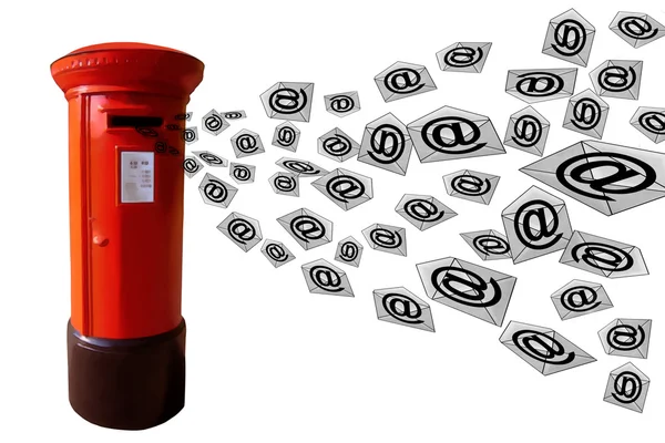 3D E-Mail Post Box — Fotografie, imagine de stoc