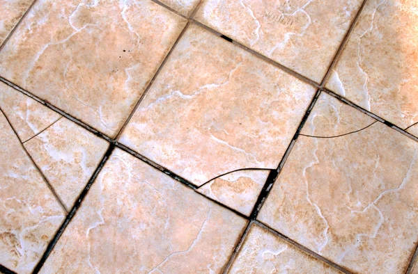 Home Repair Maintenance Cracked External Tiles — Stock Photo, Image