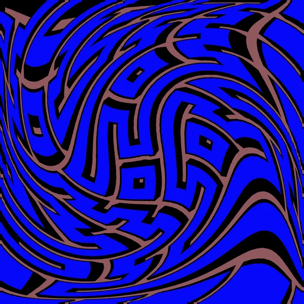 Verzerrtes 3D-Labyrinth — Stockfoto