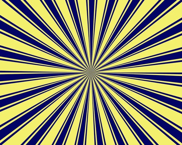 Yellow and Blue Ray Burst — Stock Photo, Image
