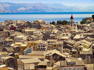 Roofs of Corfu clipart