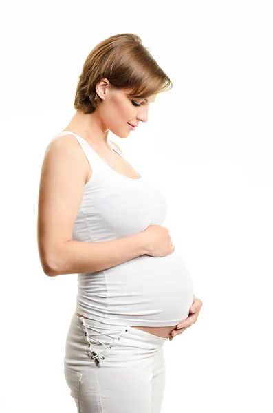 Mujer embarazada. Imágenes de stock libres de derechos