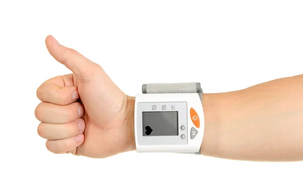 健康的な血圧の親指 — ストック写真