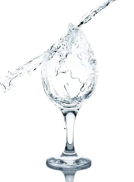 stock image Pouring water into glass