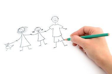 Happy family clipart