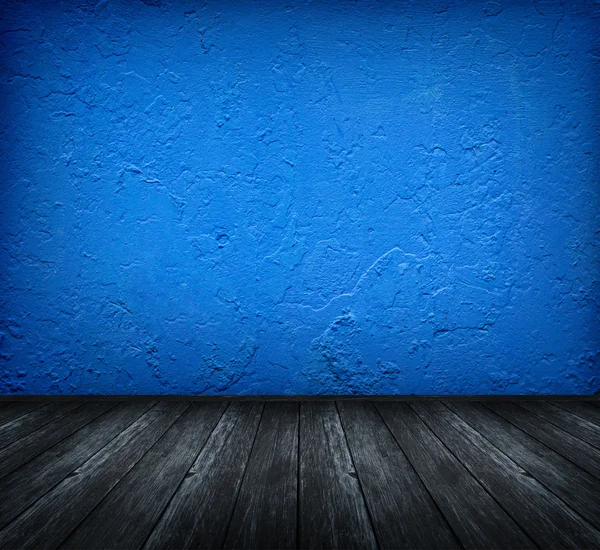 Quarto azul escuro — Fotografia de Stock