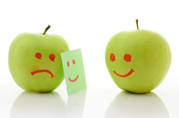 Due mele verdi — Foto Stock