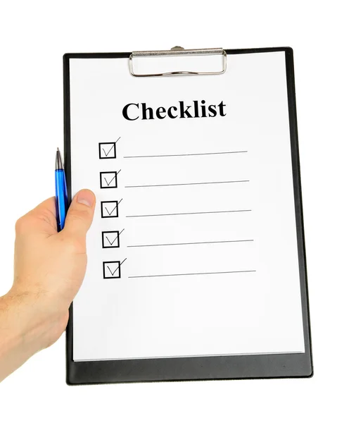 Checklist and Clipboard — Stock Photo, Image