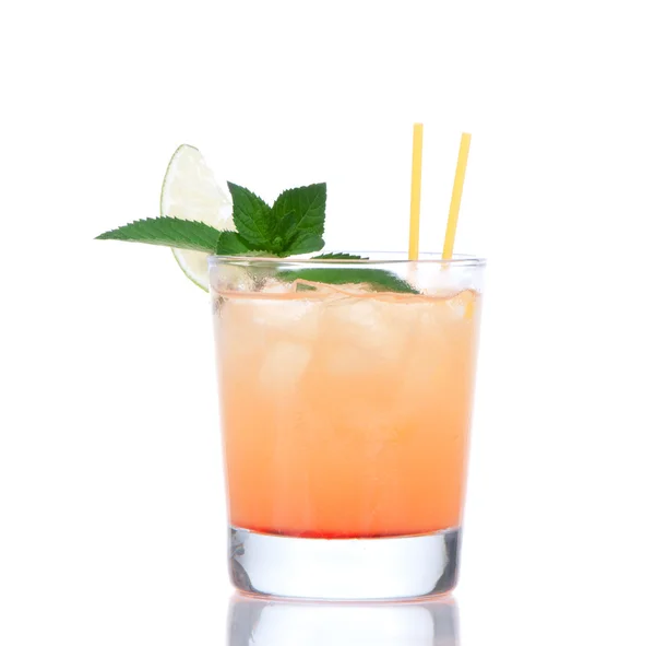 Alcohol tequila sunrise or margarita cocktail — Stock Photo, Image