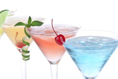 Tropical Martini Cocktails with vodka clipart