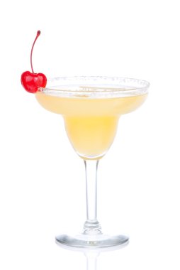 Margarita yellow cocktail clipart