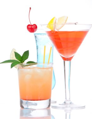 Cocktails alcohol drinks spirits mojito, mai tai, margarita, mar clipart