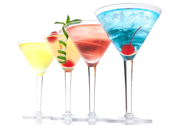 Popular alcoholic cocktails composition — Stock Photo, Image