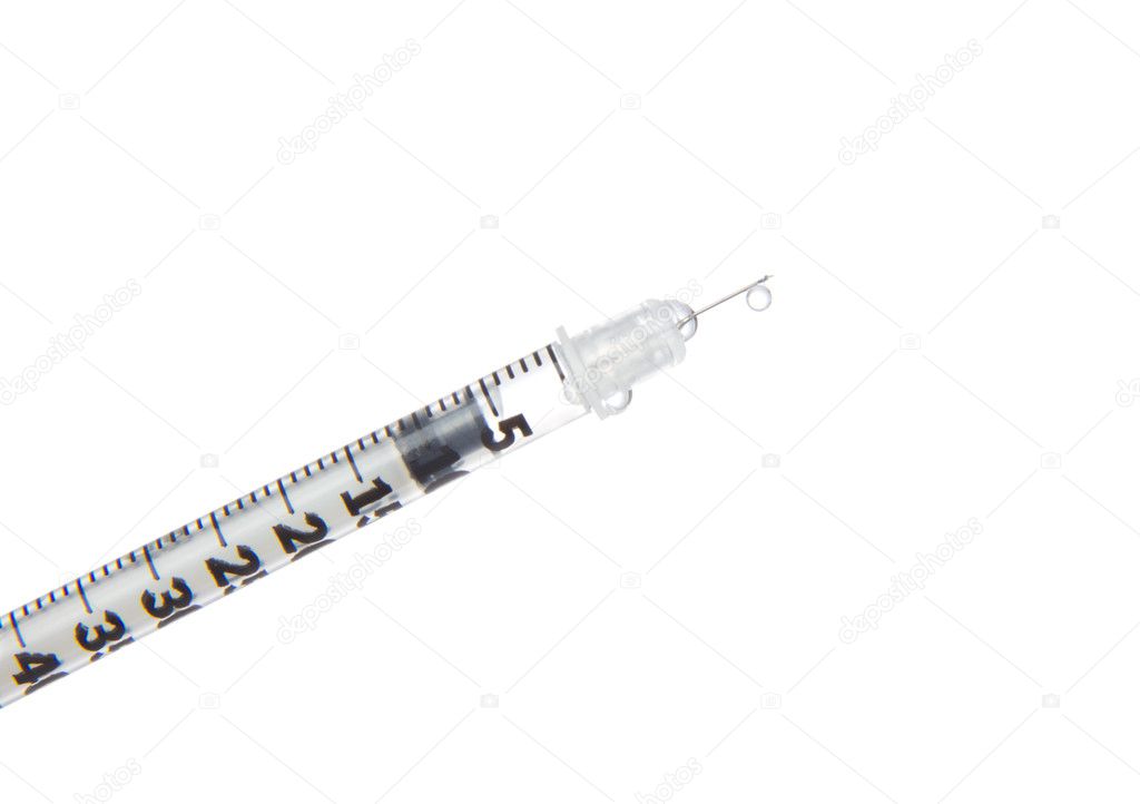 Syringe insulin ready for injection