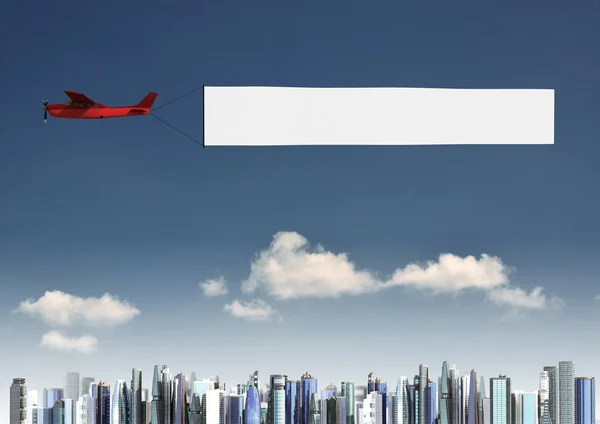 Airplane Banner template — Stock Photo, Image