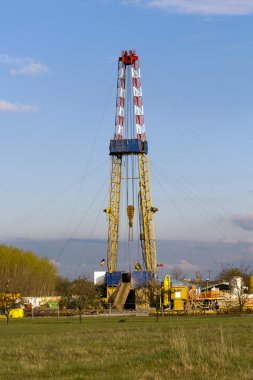 Rig of the forest edge, research station. clipart