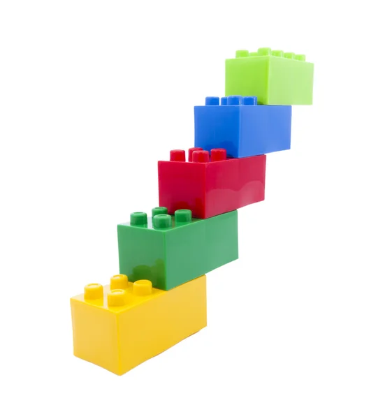 Colored construction toys, symbolizes success. — Stock Photo, Image