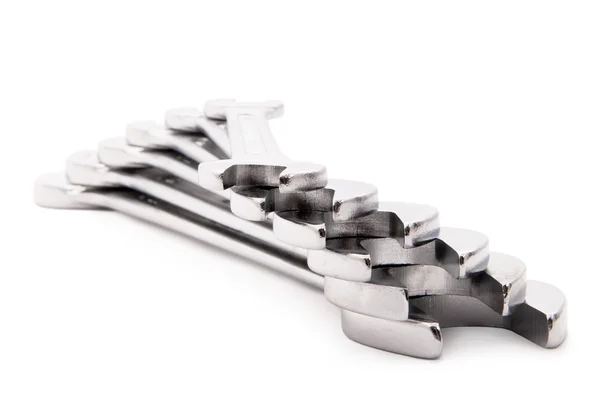 Steel spanners on each other. — Stock Photo, Image
