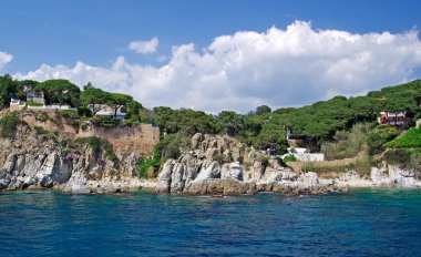 manzara manzara denize yakın lloret de mar, costa brava İspanya