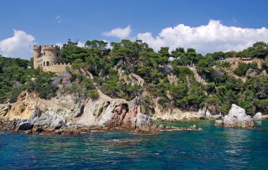 lloret de mar, costa brava İspanya Deniz Manzaralı.