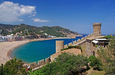 Cityscape of Tossa de Mar, Costa Brava, Spain. More in my Galler clipart