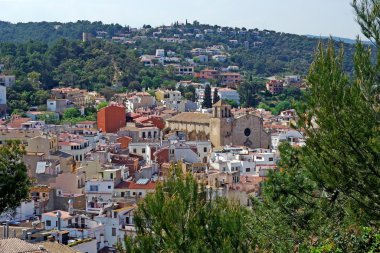 Cityscape tossa de mar, costa brava, İspanya.