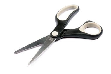 Open scissors clipart