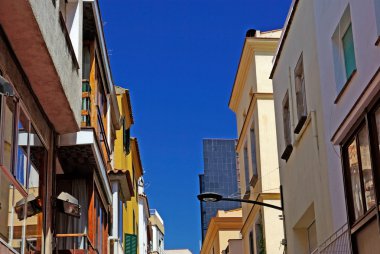 tipik cityscape lloret de Mar. Costa brava İspanya.