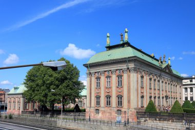 Riddarhuset building in Stockholm, Sweden. clipart