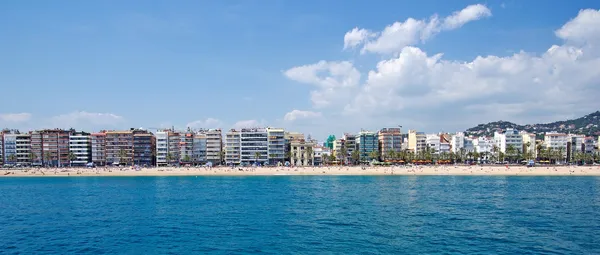 Panoramisch uitzicht van lloret de mar, costa brava, Spanje. — Stockfoto