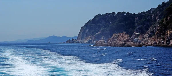 Seascape, lloret de mar, a costa brava, Spanyolország. több az én galler — Stock Fotó