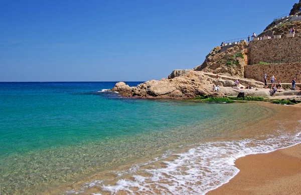 Cityscape widok w tossa de mar, costa brava, Hiszpania. Więcej w mojej g — Zdjęcie stockowe