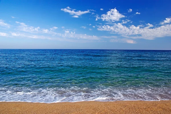 Wunderschöne mediterrane Meereslandschaft. lloret de mar, spanien. — Stockfoto