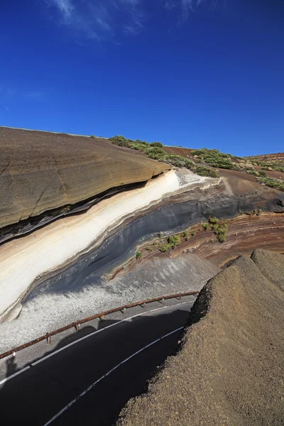 Дорога к вулкану Тейде. Канарские острова, Тенерифе . — стоковое фото
