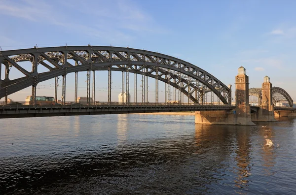 Bron av peter stort. Sankt petersburg, ryska federat — Stockfoto