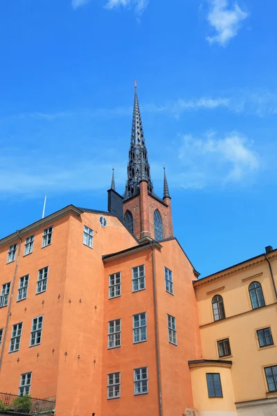 Architektura widok na stare centrum Sztokholmu, Szwecja. — Zdjęcie stockowe