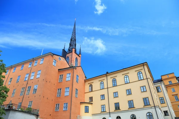 Архитектурный вид старого центра Стокгольма, Швеция . — стоковое фото