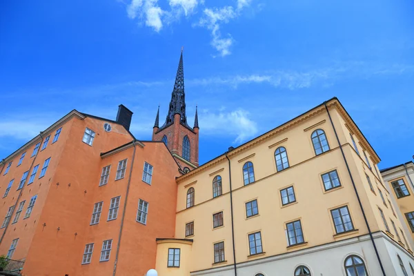 Архитектурный вид старого центра Стокгольма, Швеция . — стоковое фото