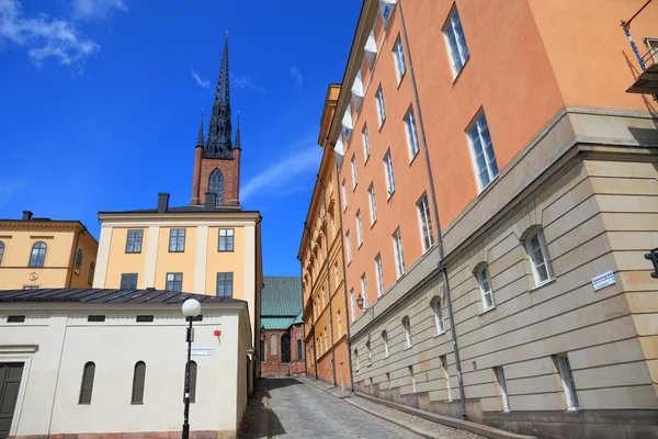 Architektur-Ansicht des alten zentralen Stockholms, Schweden. — Stockfoto