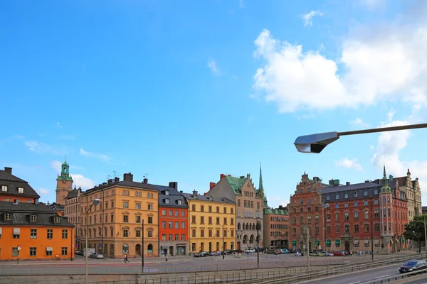 Cityscape eski Merkezi Stokholm, İsveç. — Stok fotoğraf