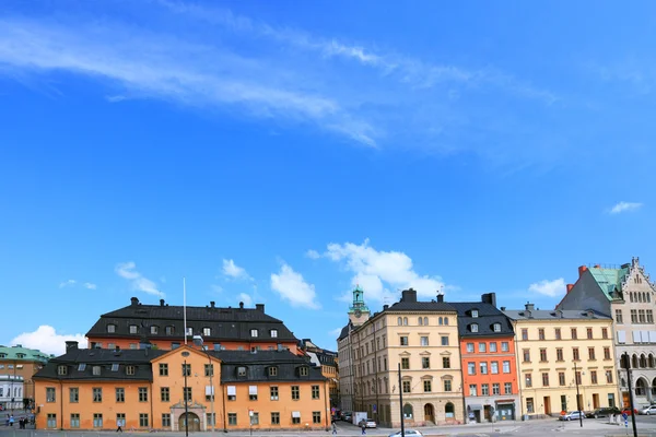 Stadsbilden i gamla centrala stockholm, Sverige. — Stockfoto