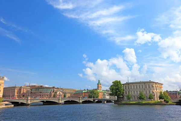 斯德哥尔摩市中心的城市景观. — 图库照片