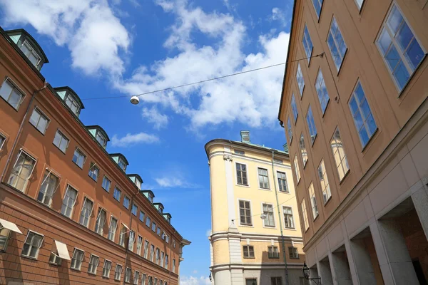 斯德哥尔摩体系结构视图、 旧镇、 格姆拉斯坦. — 图库照片