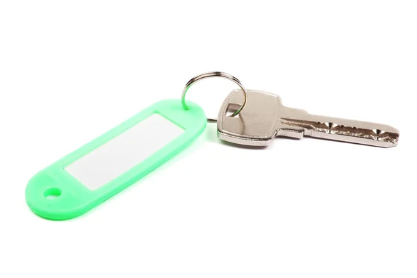 Buzunar cheie și verde cu gol pentru spațiul dvs. de design izolat — Fotografie, imagine de stoc